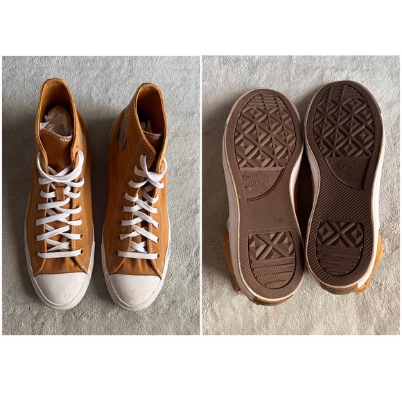 Converse Chuck Taylor All-Star Hi Top Wheat Turbo Sneaker Mens 10 Womens 12 - Picture 3 of 14